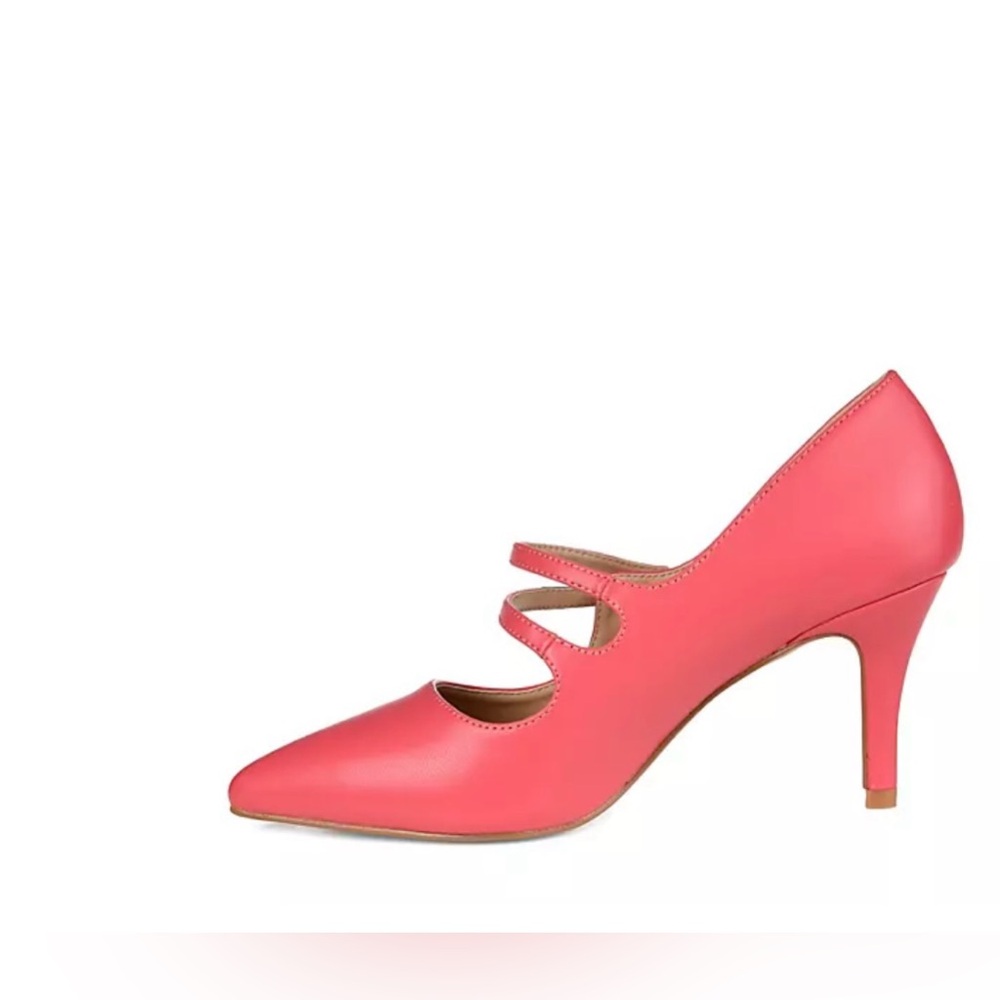 JOURNEE COLLECTION WOMENS SIDNEY PUMP Coral Size 8 - Picture 3 of 16